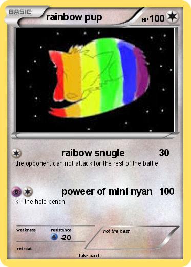 Pokemon rainbow pup