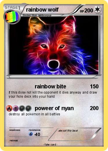 Pokemon rainbow wolf