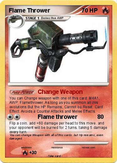 Pokemon Flame Thrower