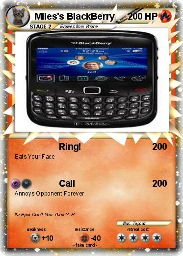 Pokemon Miles's BlackBerry