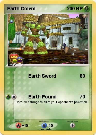 Pokemon Earth Golem