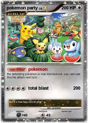 Pokemon pokemon party