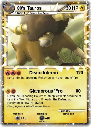 Pokemon 80's Tauros