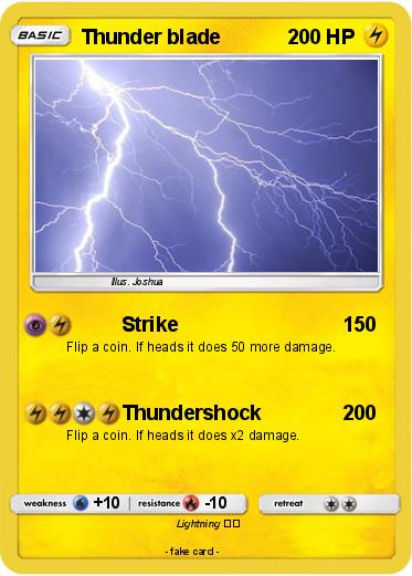 Pokemon Thunder blade