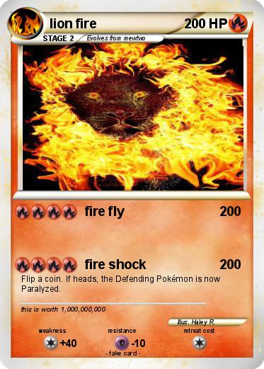 Pokemon lion fire