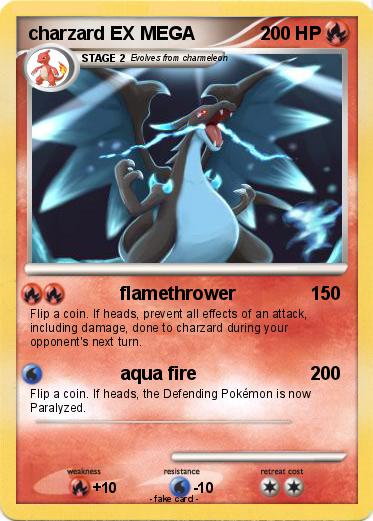 Pokemon charzard EX MEGA