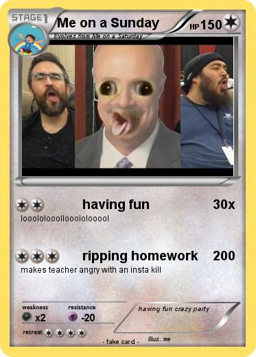 Pokemon Me on a Sunday