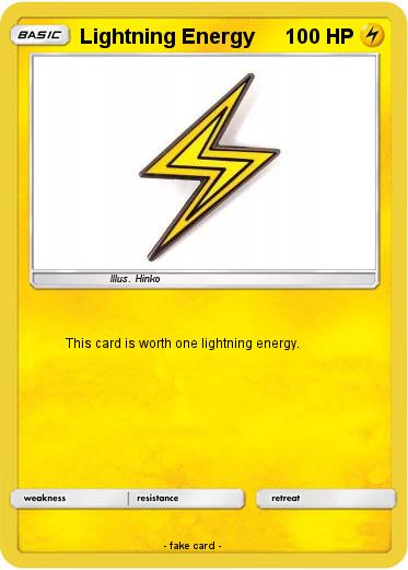 Pokemon Lightning Energy