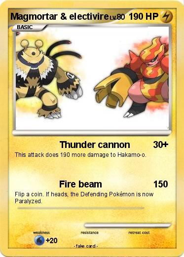 Pokemon Magmortar & electivire