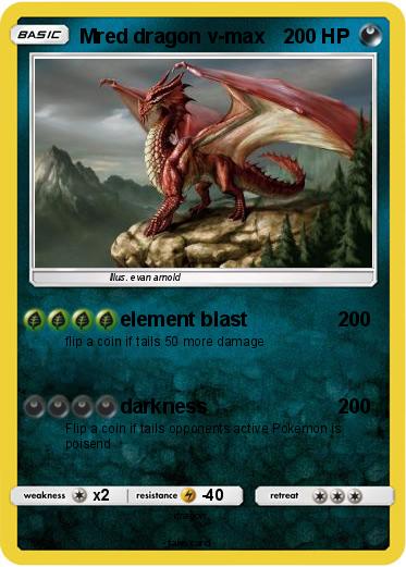 Pokemon Mred dragon v-max