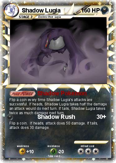 Pokemon Shadow Lugia