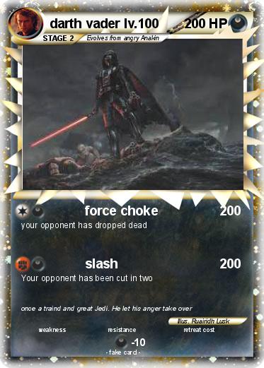 Pokemon darth vader lv.100