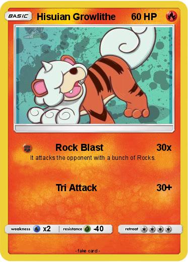Pokemon Hisuian Growlithe