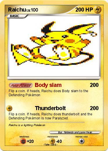 Pokemon Raichu