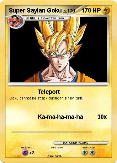 Pokemon Super Sayian Goku