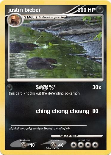 Pokemon justin bieber