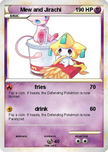 Pokemon Mew and Jirachi