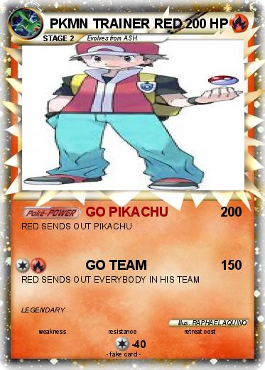Pokemon PKMN TRAINER RED