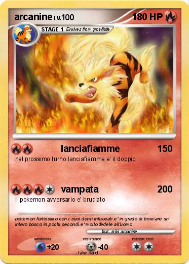 Pokemon arcanine