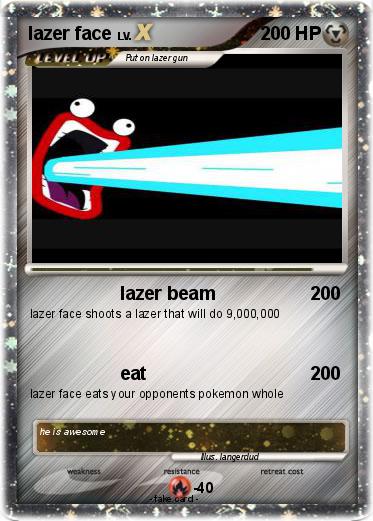 Pokemon lazer face
