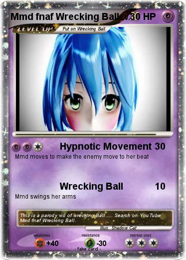 Pokemon Mmd fnaf Wrecking Ball