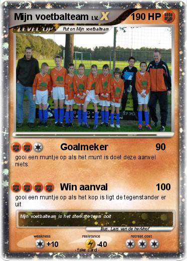 Pokemon Mijn voetbalteam