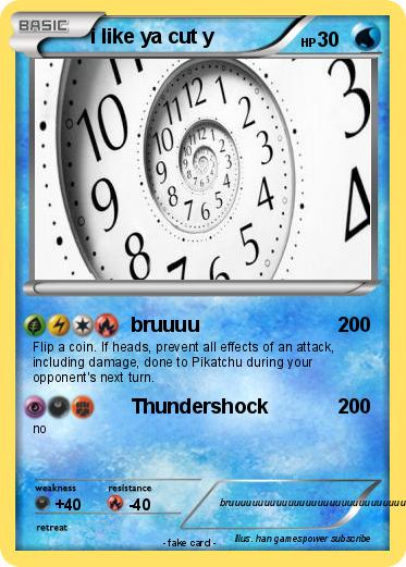 Pokemon i like ya cut y
