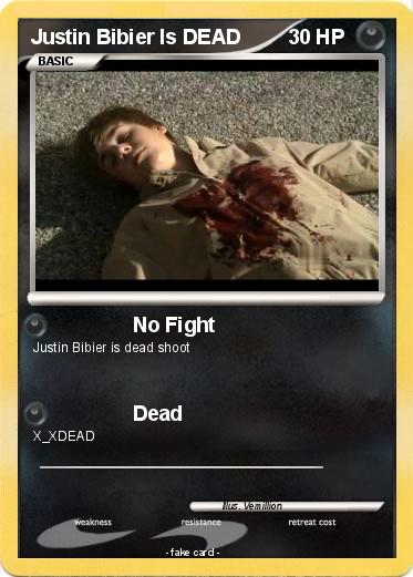 Pokemon Justin Bibier Is DEAD