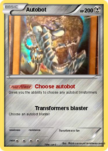 Pokemon Autobot Pokemon Autobot