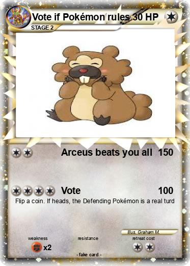 Pokemon Vote if Pokémon rules