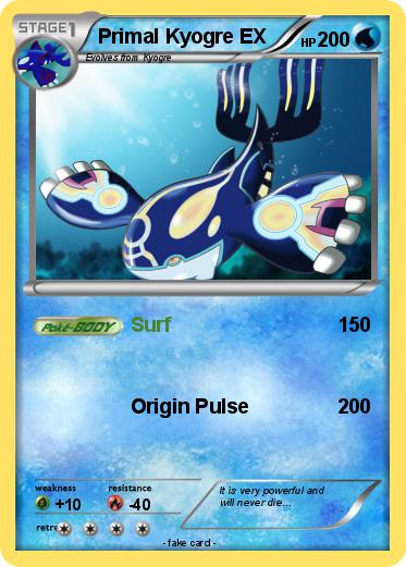 Pokemon Primal Kyogre EX
