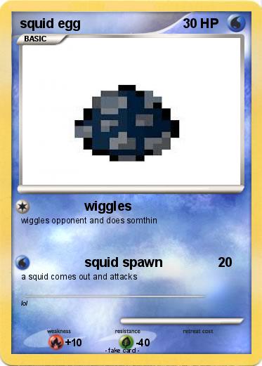 Pokemon squid egg