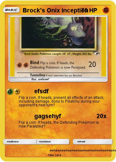 Pokemon Brock's Onix inception