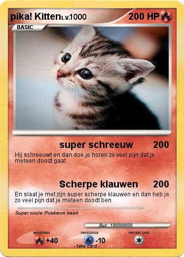 Pokemon pika! Kitten