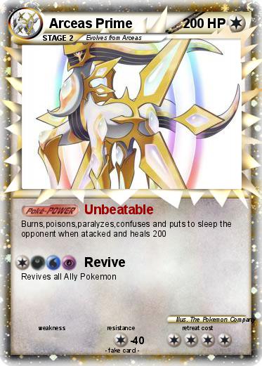 Pokemon Arceas Prime Pokemon Arceas Prime