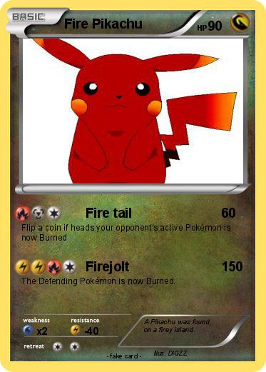 Pokemon Fire Pikachu