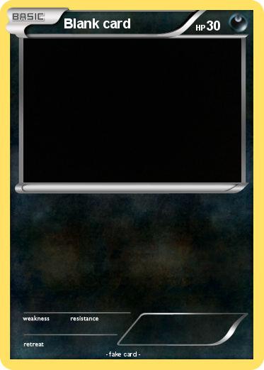 Pokemon Blank card