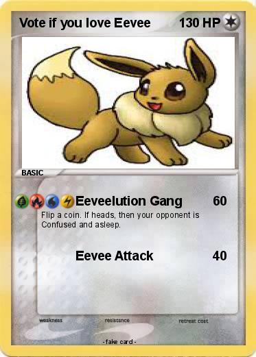 Pokemon Vote if you love Eevee
