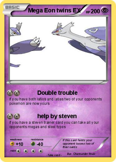 Pokemon Mega Eon twins EX