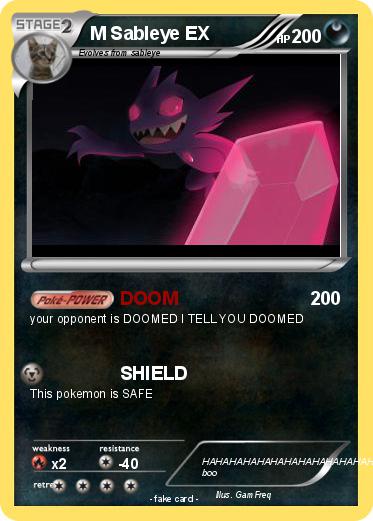 Pokemon M Sableye EX