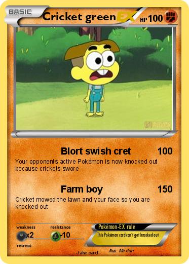 Pokemon Cricket green