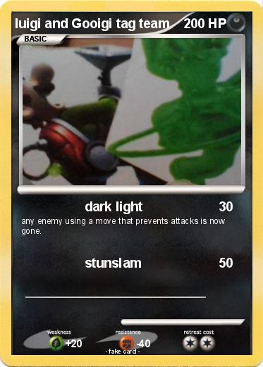Pokemon luigi and Gooigi tag team