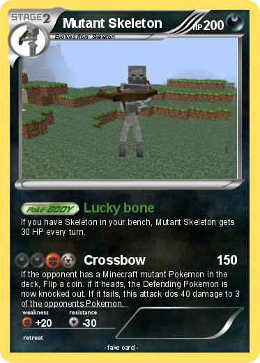 Pokemon Mutant Skeleton