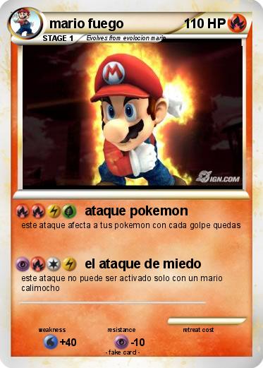 Pokemon mario fuego