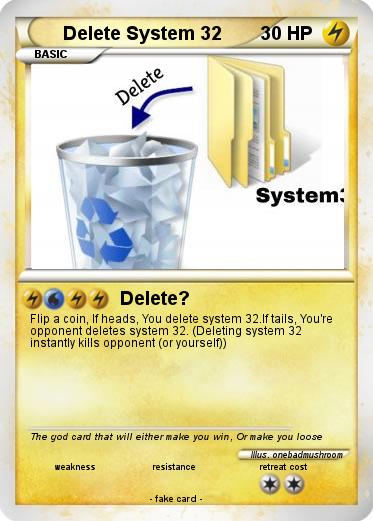 Pokemon Delete System 32