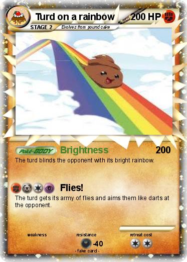 Pokemon Turd on a rainbow