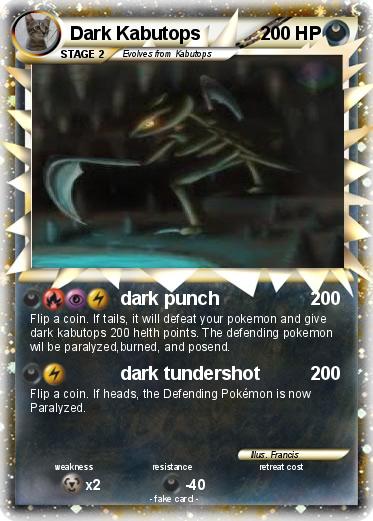 Pokemon Dark Kabutops