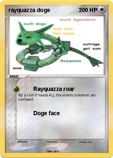 Pokemon rayquazza doge