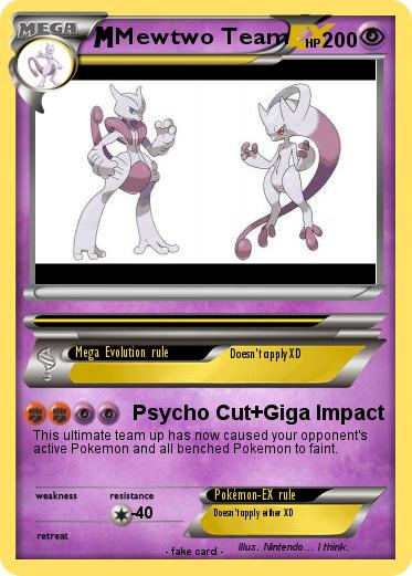 Pokemon Mewtwo Team
