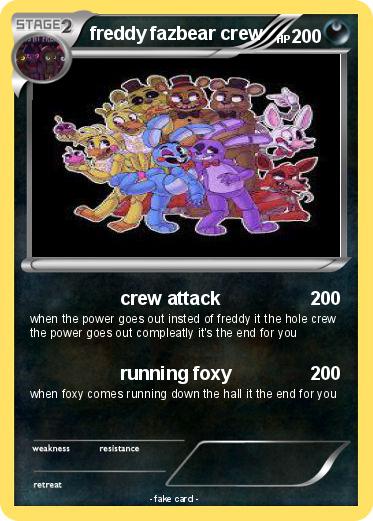Pokemon freddy fazbear crew